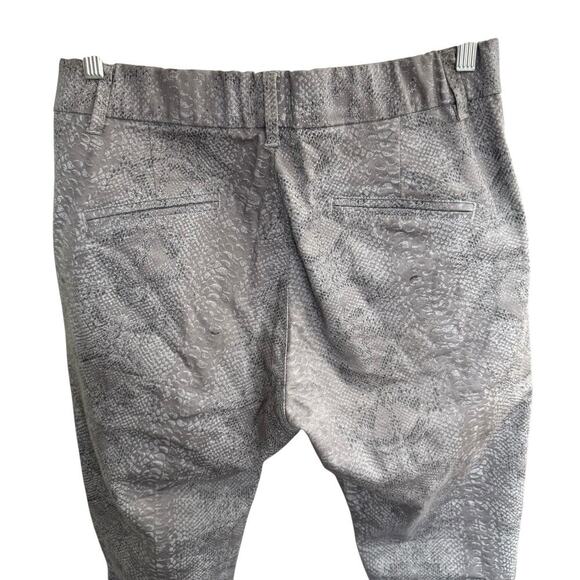 Bevy Flog Pull On Pants Snake Skin Gray 8 Stretch Mobwife Comfortable Athleisure - Picture 4 of 10